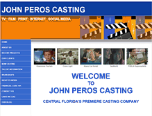 Tablet Screenshot of johnperoscasting.com